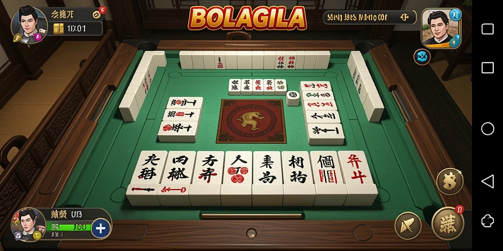 Screenshot BOLAGILA menampilkan gameplay Mahjong yang menegangkan.