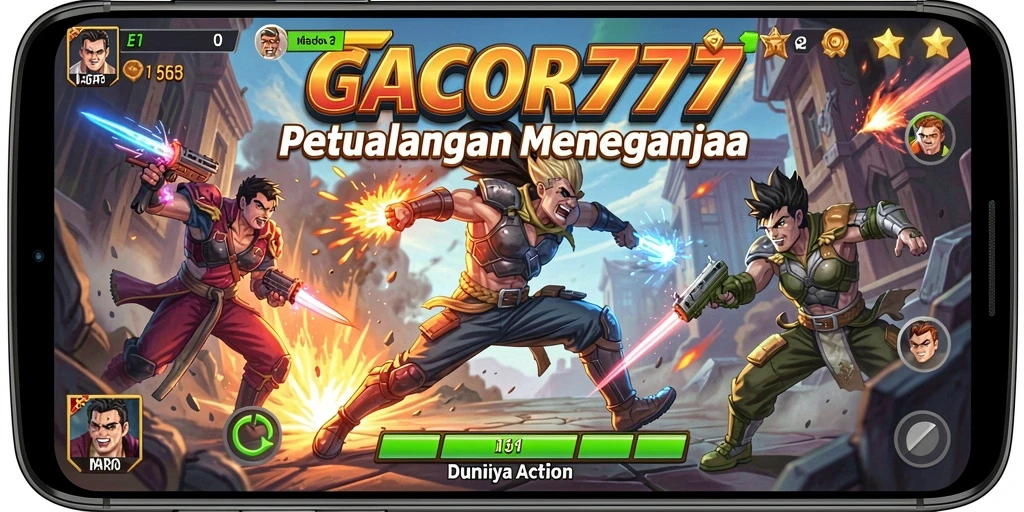 Tampilan gameplay GACOR777 yang menegangkan dan seru.