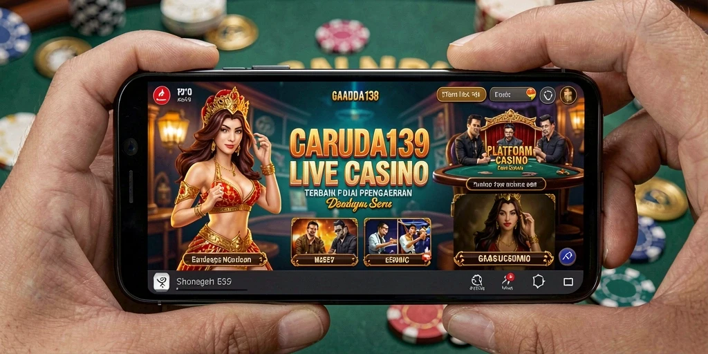 Tampilan gameplay Live Casino yang mendebarkan di GARUDA138.