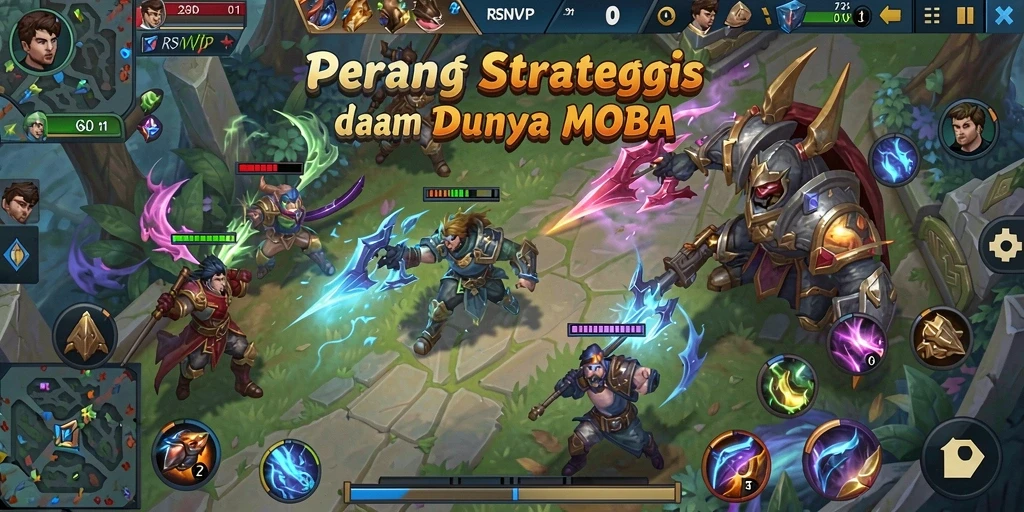 Gameplay seru dan kompetitif dalam <strong>RSNVIP</strong> MOBA.