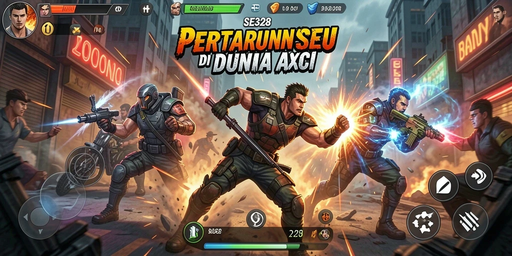 Gameplay menegangkan dalam SE328 dengan aksi pertarungan seru.