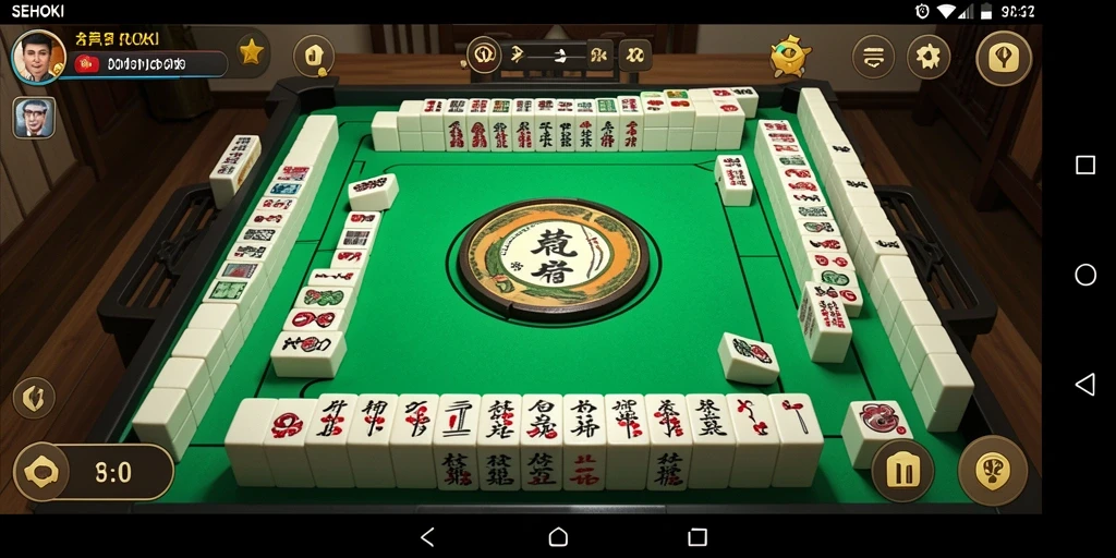 Tampilan aksi seru gameplay Mahjong di SEHOKI.