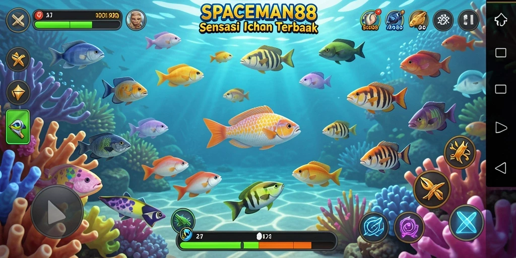 Gameplay seru Tembak Ikan dari SPACEMAN88.
