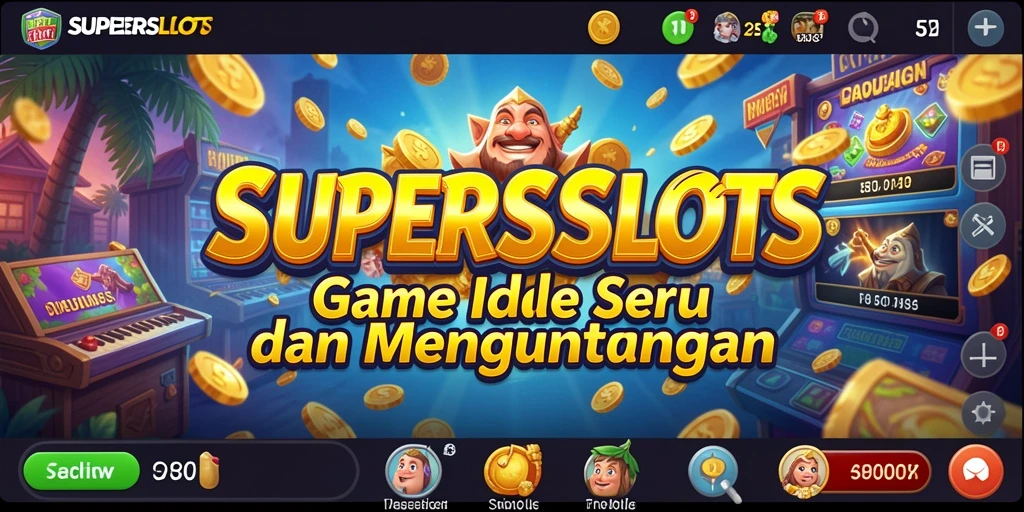Tampilan gameplay <strong>SUPERSLOTS</strong> yang mengasyikkan saat bermain Idle.