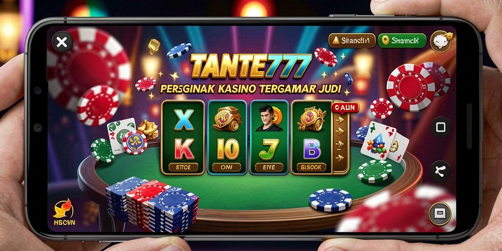 Tampilan seru gameplay TANTE777 di dunia Kasino.