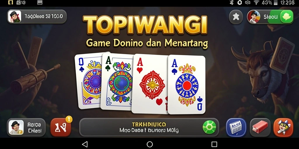 Tampilan gameplay seru di TOPIWANGI dengan teman-teman.