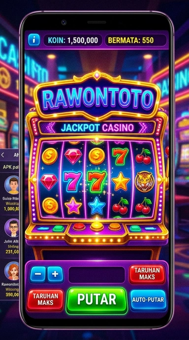 Tampilan antarmuka rawontoto yang intuitif dan menarik.